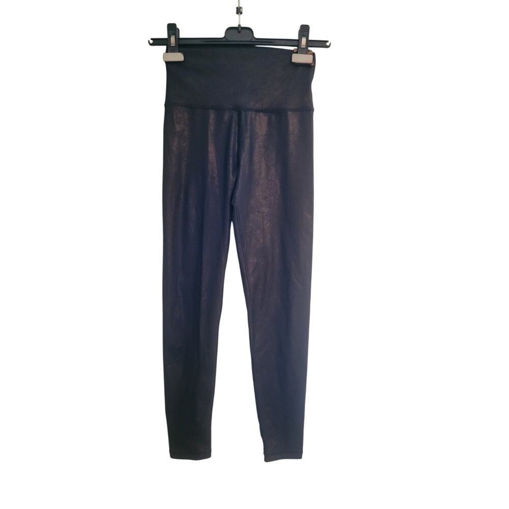 Offline By Aerie Faux Leather Leggings Size s Black Athletic Pullon yoga